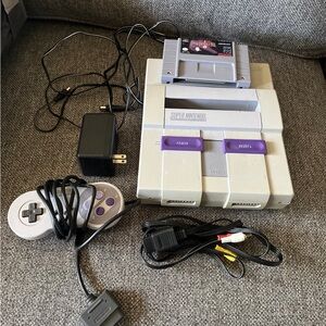 Super Nintendo Console with Final Fantasy III